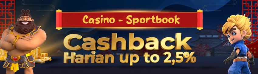 Bonus Cashback Harian CASINO & SPORTSBOOK